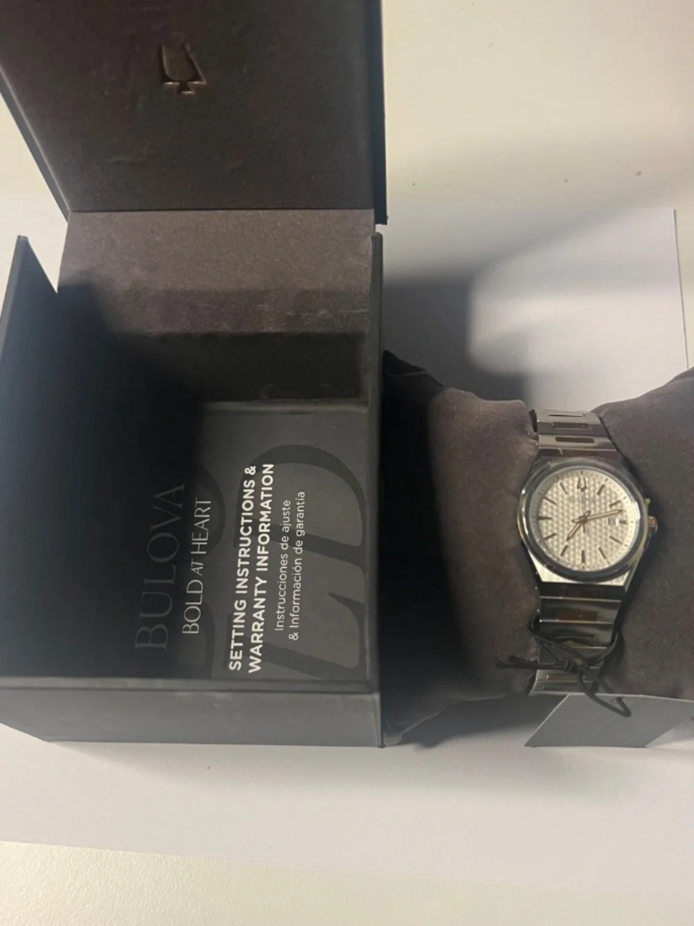 Bulova Classic Women’s Quartz 30m 39mm White Roman Dial Two-Tone SS w/ Box